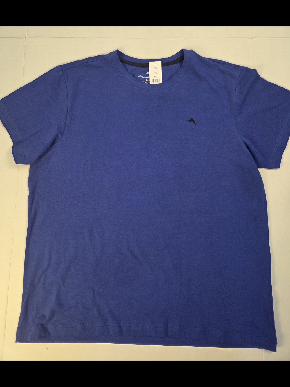 Tommy Bahama Short Sleeve Crew Tee in Royal Blue with Dolphin Logo